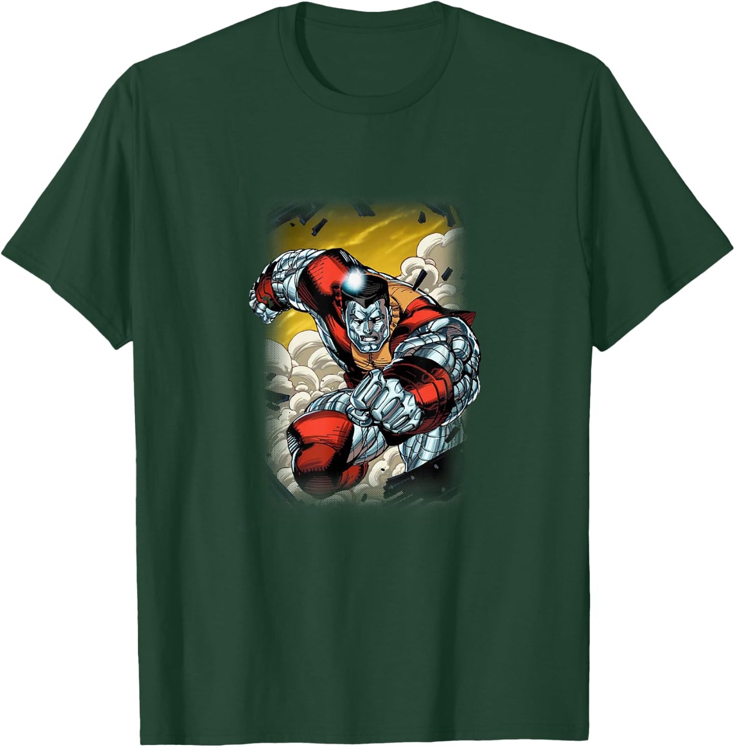 Marvel X-Men Colossus Smashing Through Wall Epic Shot T-Shirt - T-Shirt | Forest