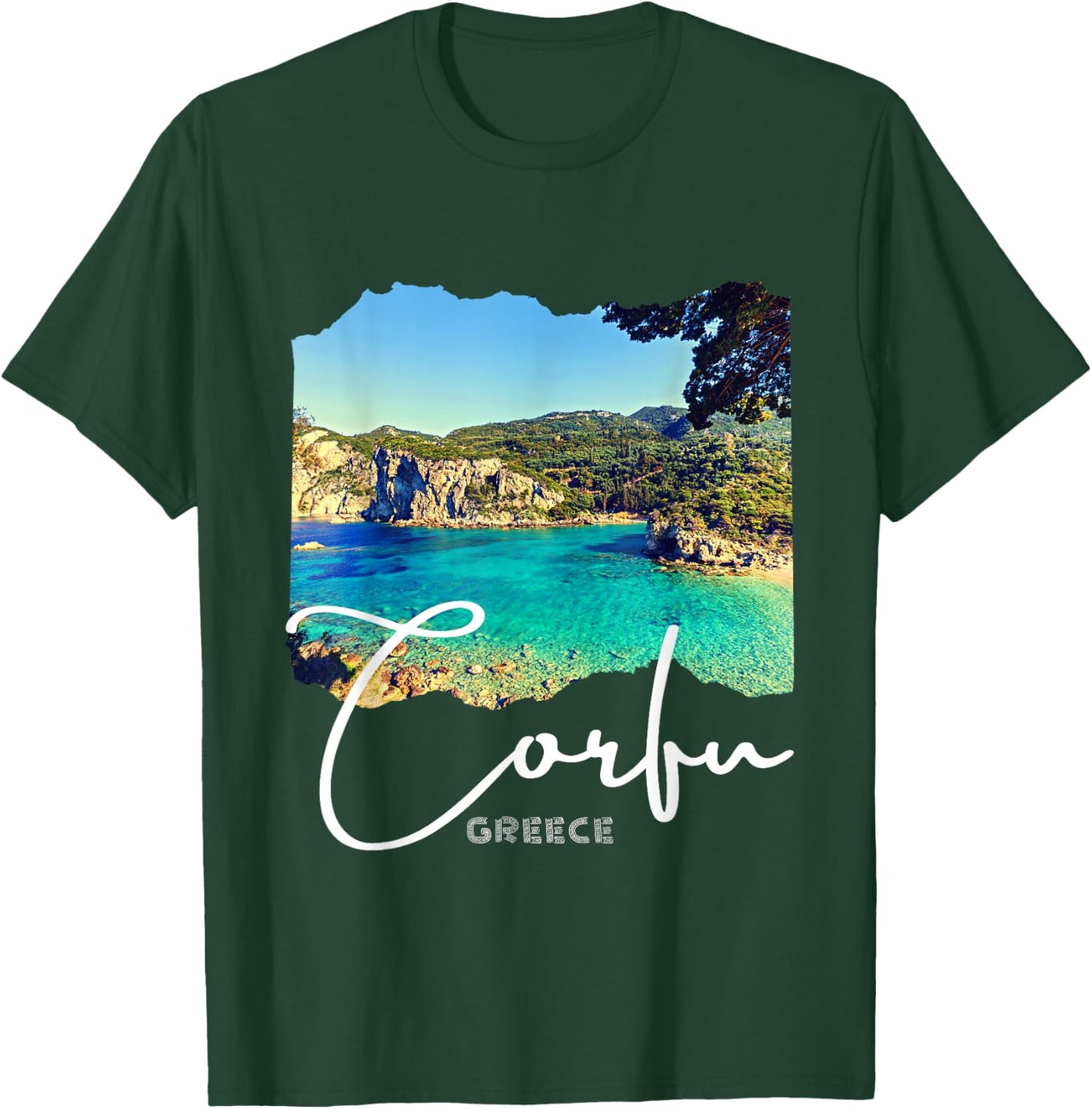 Corfu Island Greece Corfu T-Shirt - T-Shirt | Forest