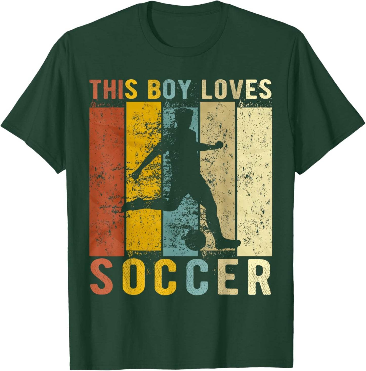 This Boy Loves Soccer Boys Soccer T-Shirt - T-Shirt | Forest