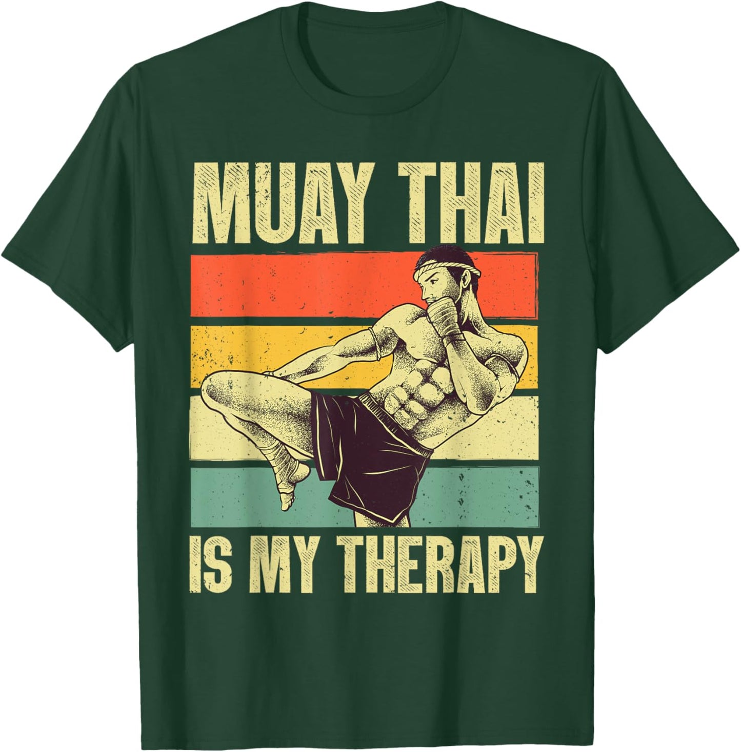 Funny Muay Thai Design Women Kids Muay Thai Boxing T-Shirt - T-Shirt | Forest