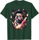 Outer Space Bulldog on Galaxy Astronaut Bulldog T-Shirt - T-Shirt | Forest