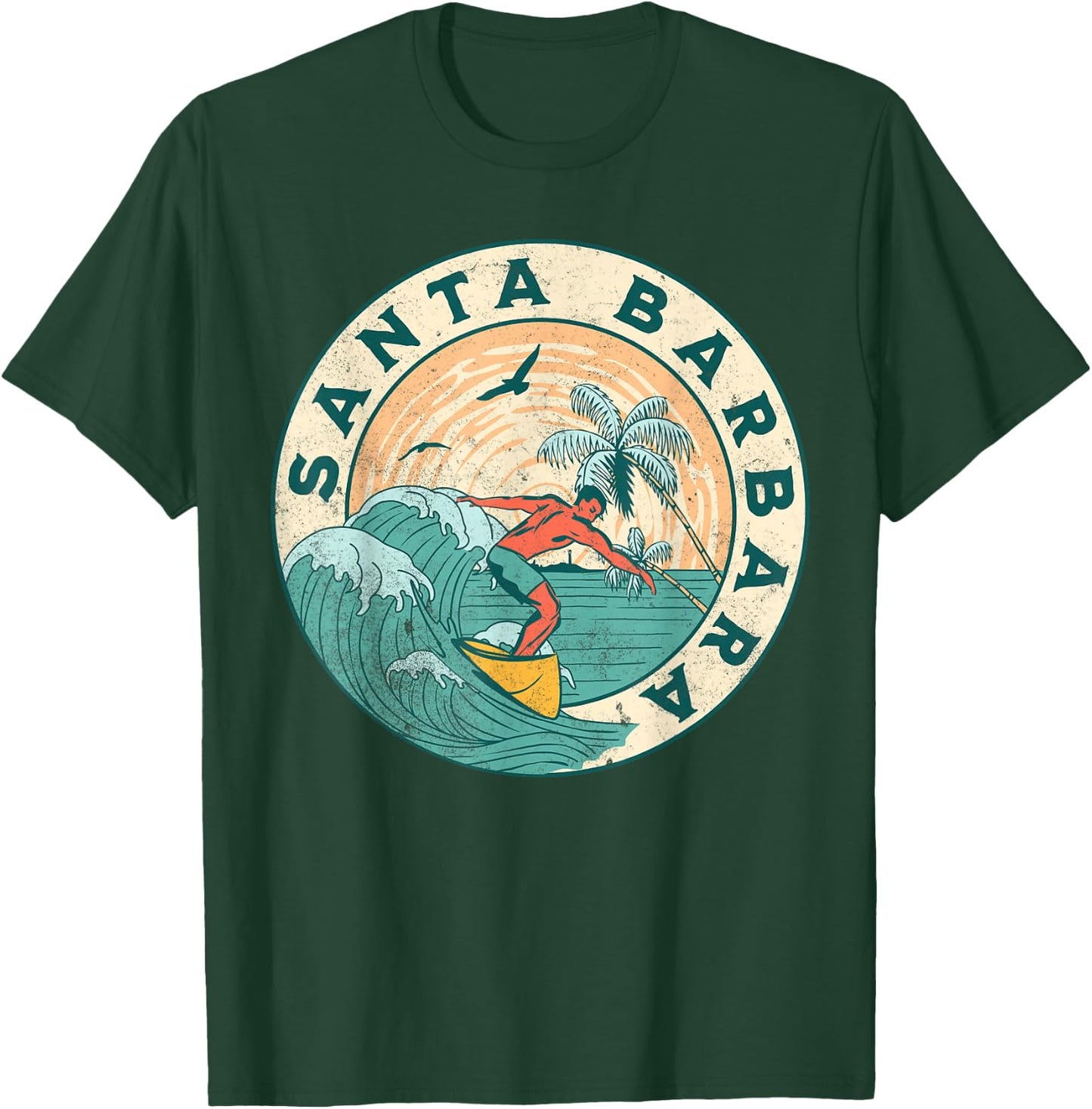 Santa Barbara California T-Shirt - T-Shirt | Forest