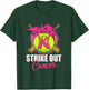 Strike Out Breast Cancer Awareness Softball Pink Ribbon T-Shirt - T-Shirt | Forest