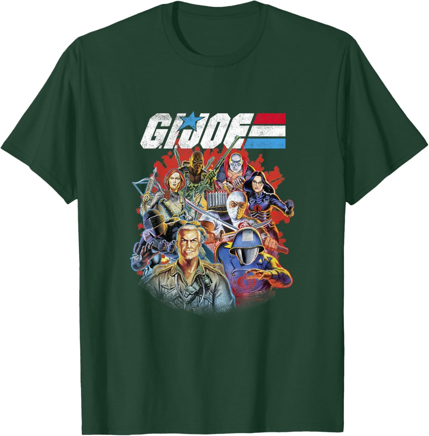 G.I. Joe Classic Vintage Group Power Pose T-Shirt - T-Shirt | Forest