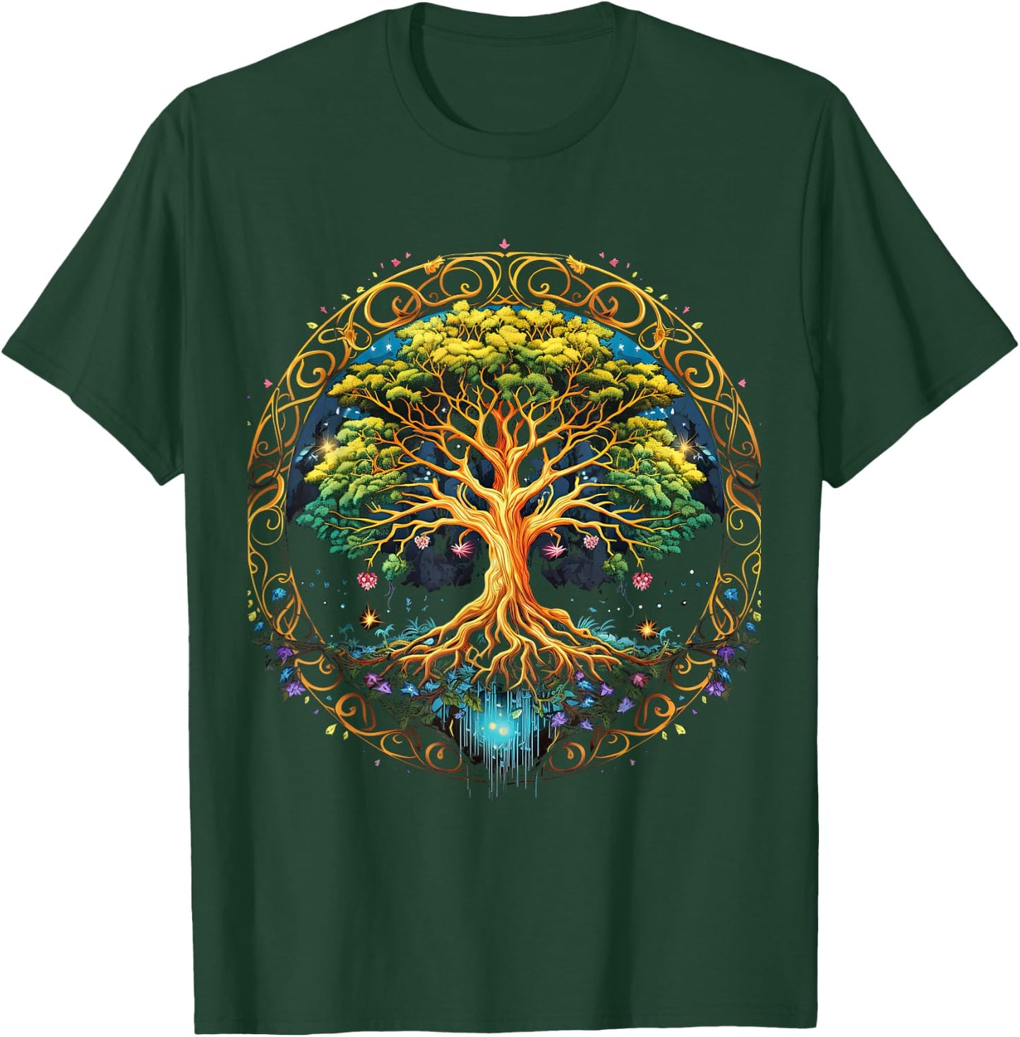 Tree of Life Viking Midgard Thor Walhalla T-Shirt - T-Shirt | Forest