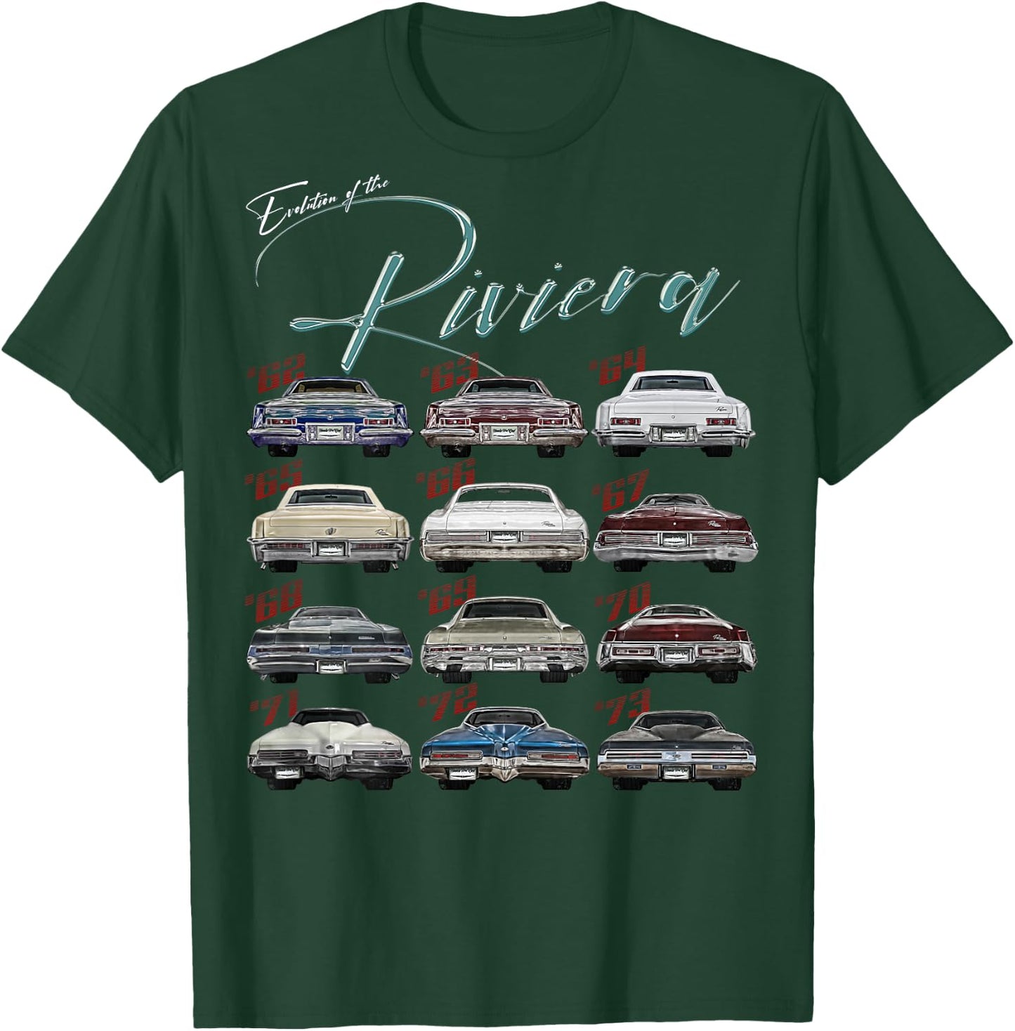 Evolution,Riviera,Skylark,Limited,Gran,Grand,Sport,GS,Muscle T-Shirt - T-Shirt | Forest