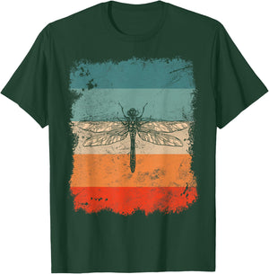 Retro Vintage Insect Dragonfly T-Shirt - T-Shirt | Forest