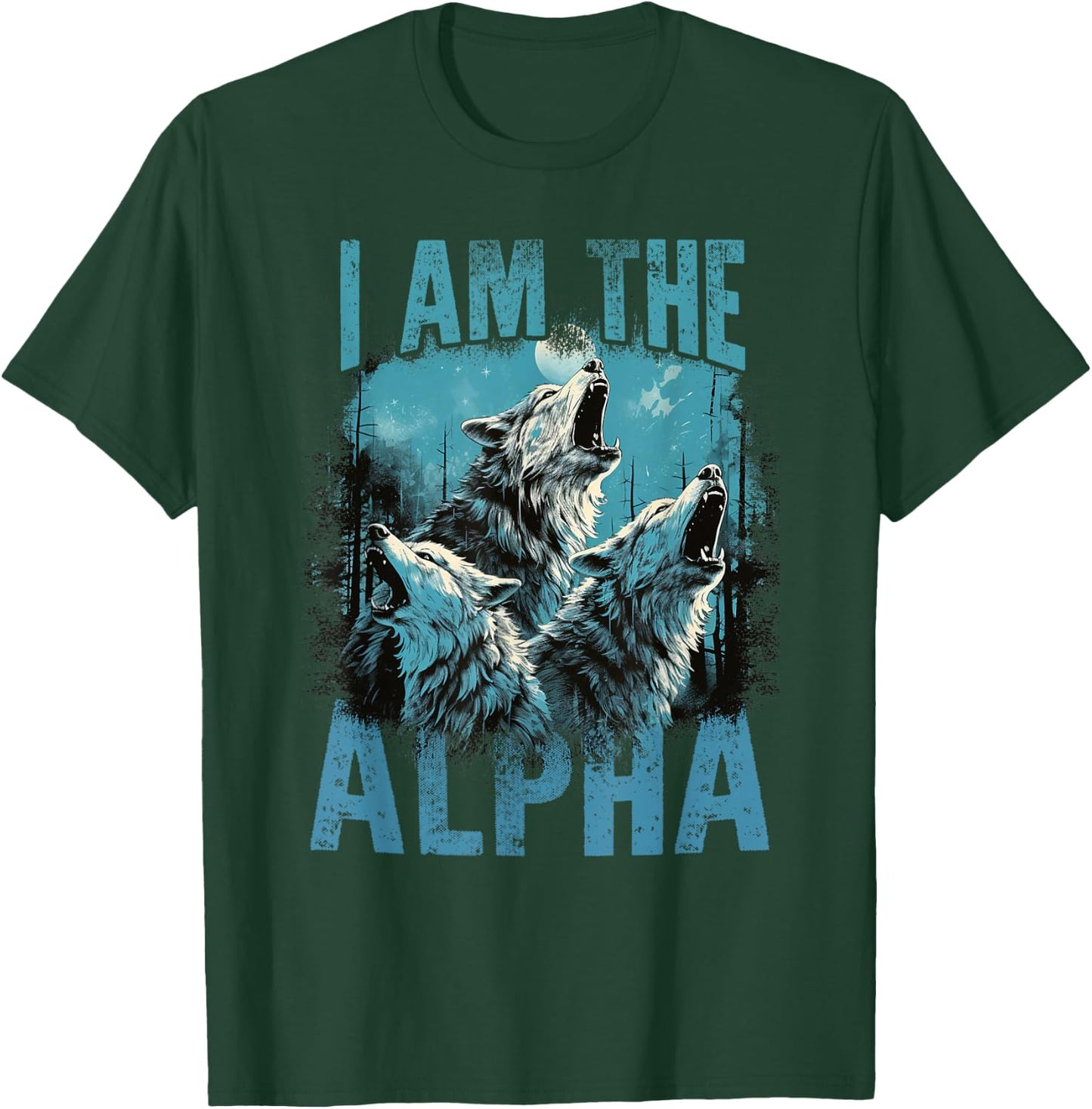 Men's I Am The Alpha T-Shirt - T-Shirt | Forest