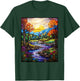 Stained Glass Style Shenandoah Valley T-Shirt - T-Shirt | Forest
