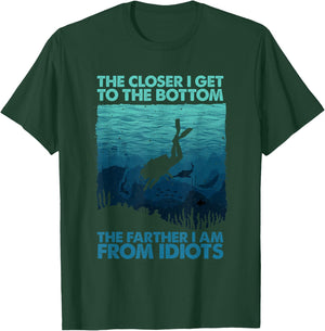 Funny Scuba Diving Themed Art Women Scuba Diving T-Shirt - T-Shirt | Forest