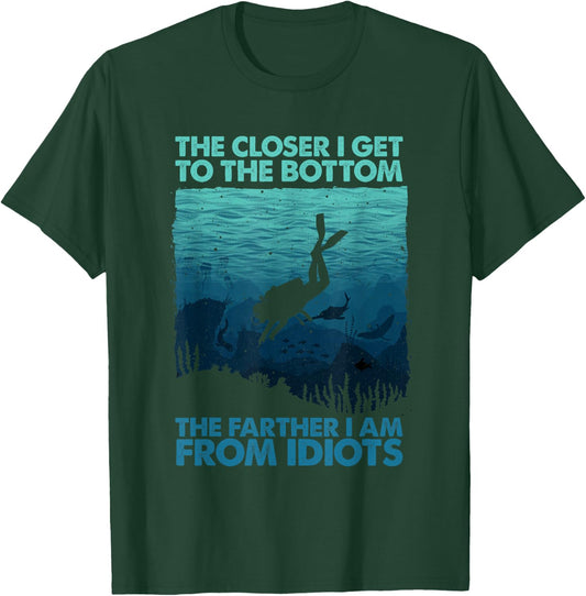 Funny Scuba Diving Themed Art Women Scuba Diving T-Shirt - T-Shirt | Forest