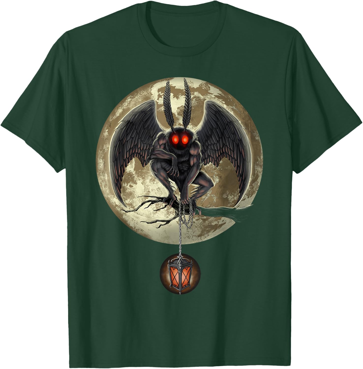 Mothman Cryptozoology Cryptid Creature Cryptozoologist T-Shirt - T-Shirt | Forest