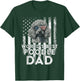 Vintage USA Flag World's Best Poodle Dog Dad Fathers Day Kids Men T-Shirt - T-Shirt | Forest