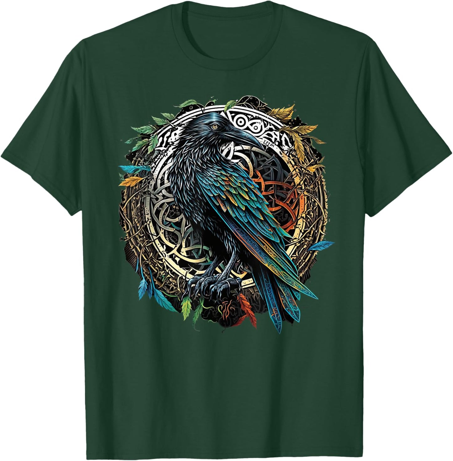 Odins Raven Viking Midgard Thor Walhalla T-Shirt - T-Shirt | Forest