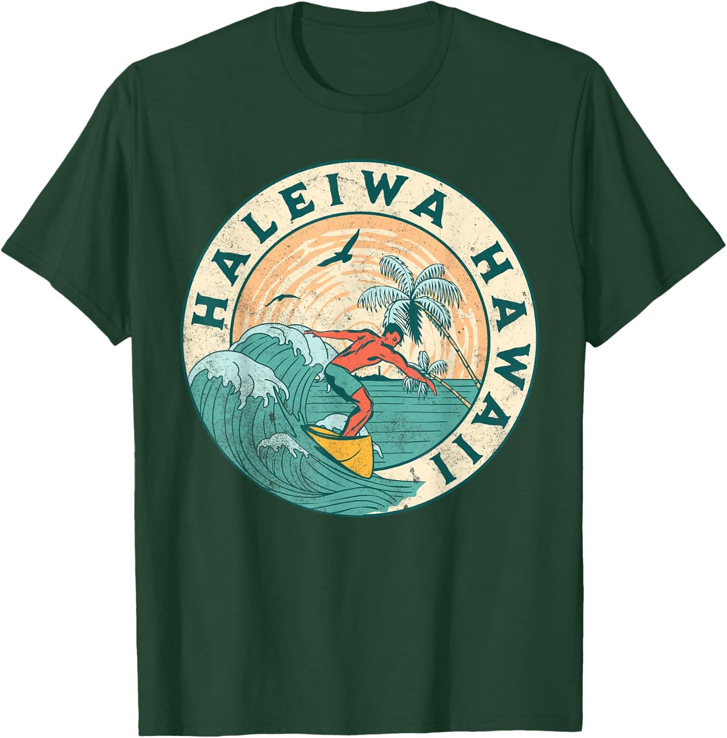 Haleiwa Hawaii T-Shirt - T-Shirt | Forest