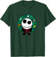 Amazon Essentials Nightmare Before Christmas Jack Festive Holiday Wreath T-Shirt - T-Shirt | Forest