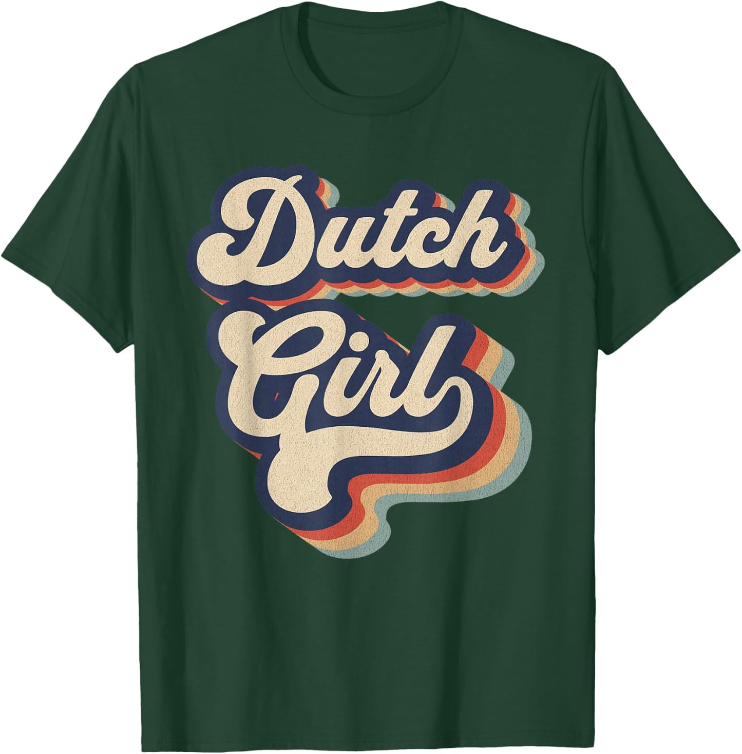 Dutch Girl Vintage Retro Netherlands Pride T-Shirt - T-Shirt | Forest