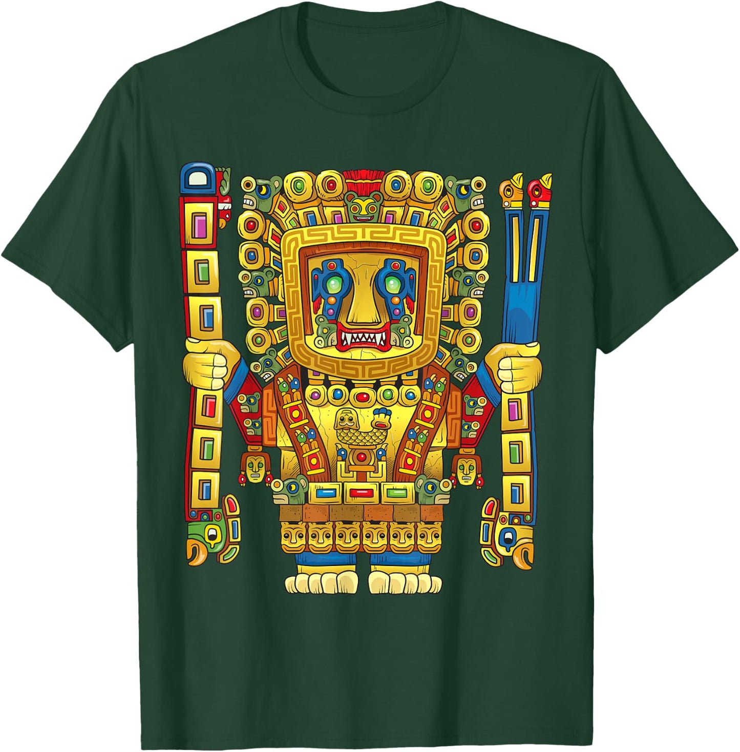 Viracocha Inca God Mythology Ancient Mayan Andes Wiracocha T-Shirt - T-Shirt | Forest