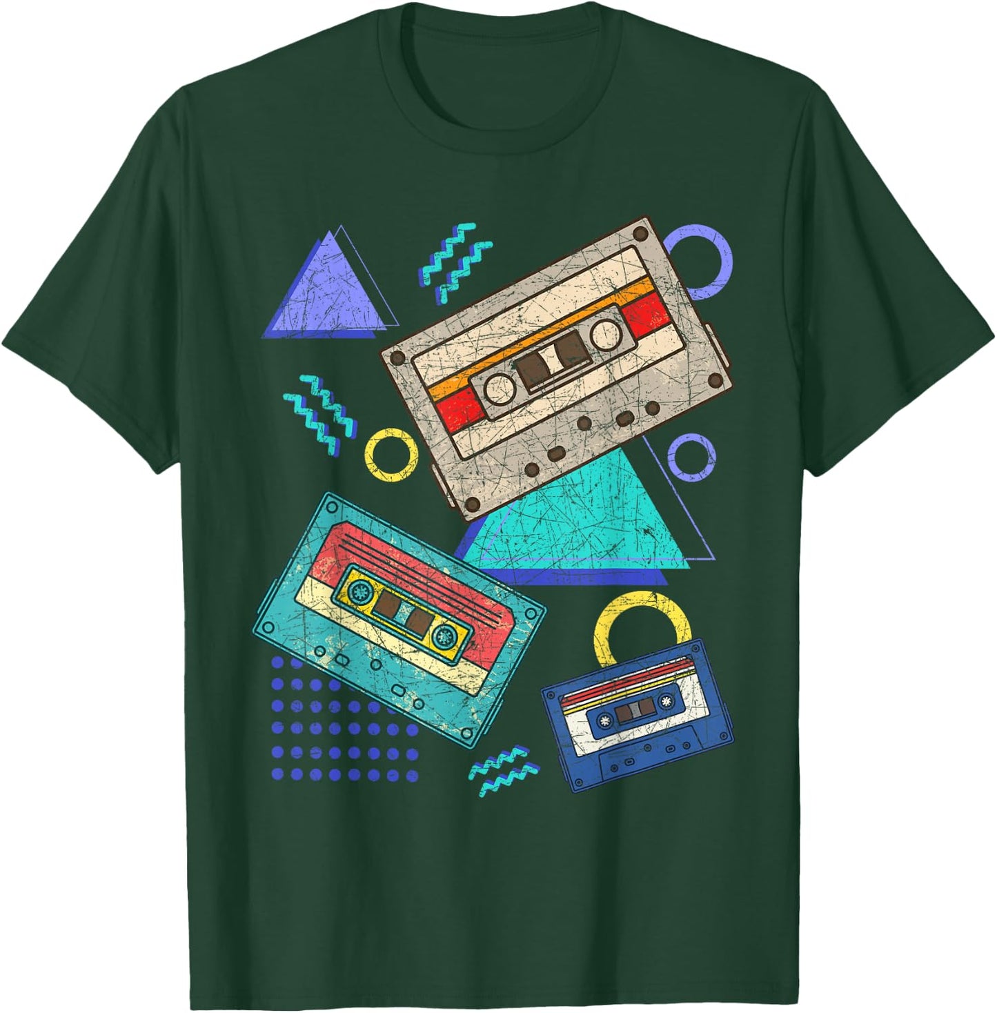 Retro 80s Music Cassette 1980 Theme Party Eighties T-Shirt - T-Shirt | Forest