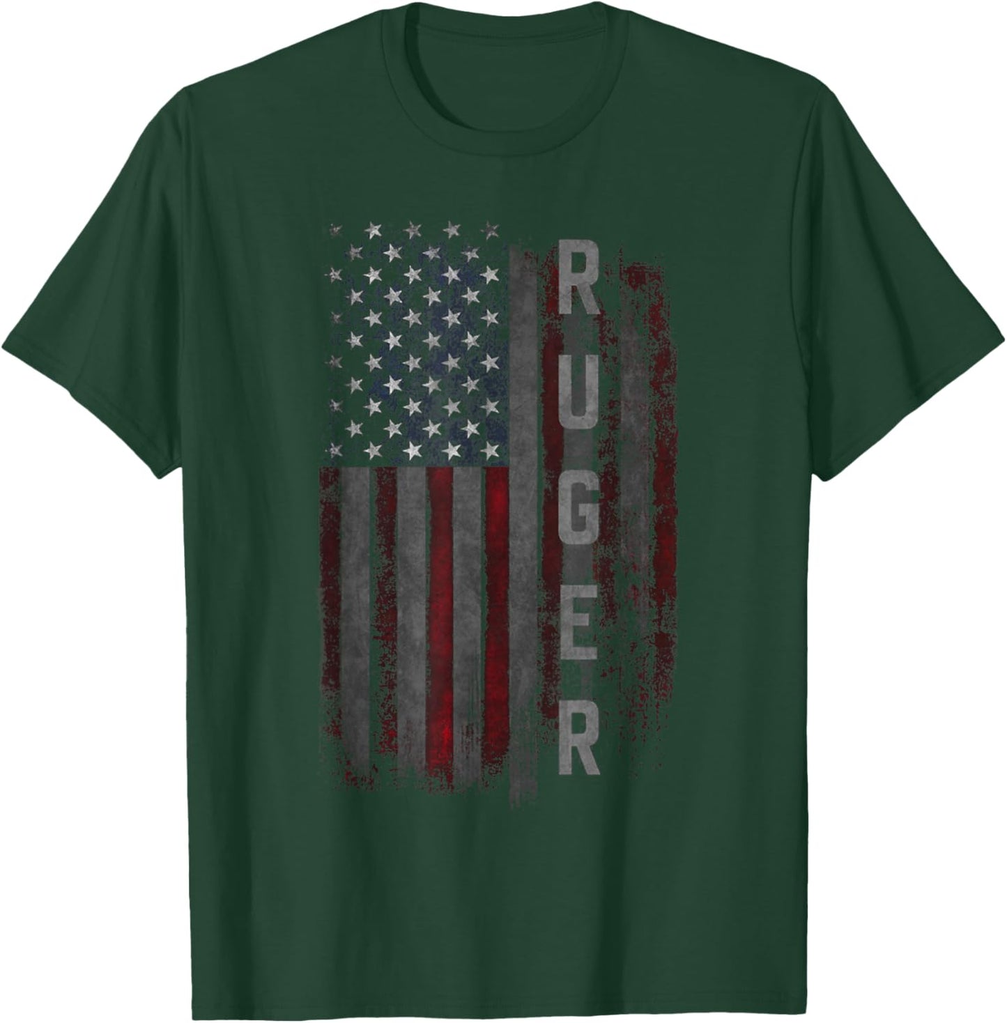 Ruger Family American Flag T-Shirt - T-Shirt | Forest