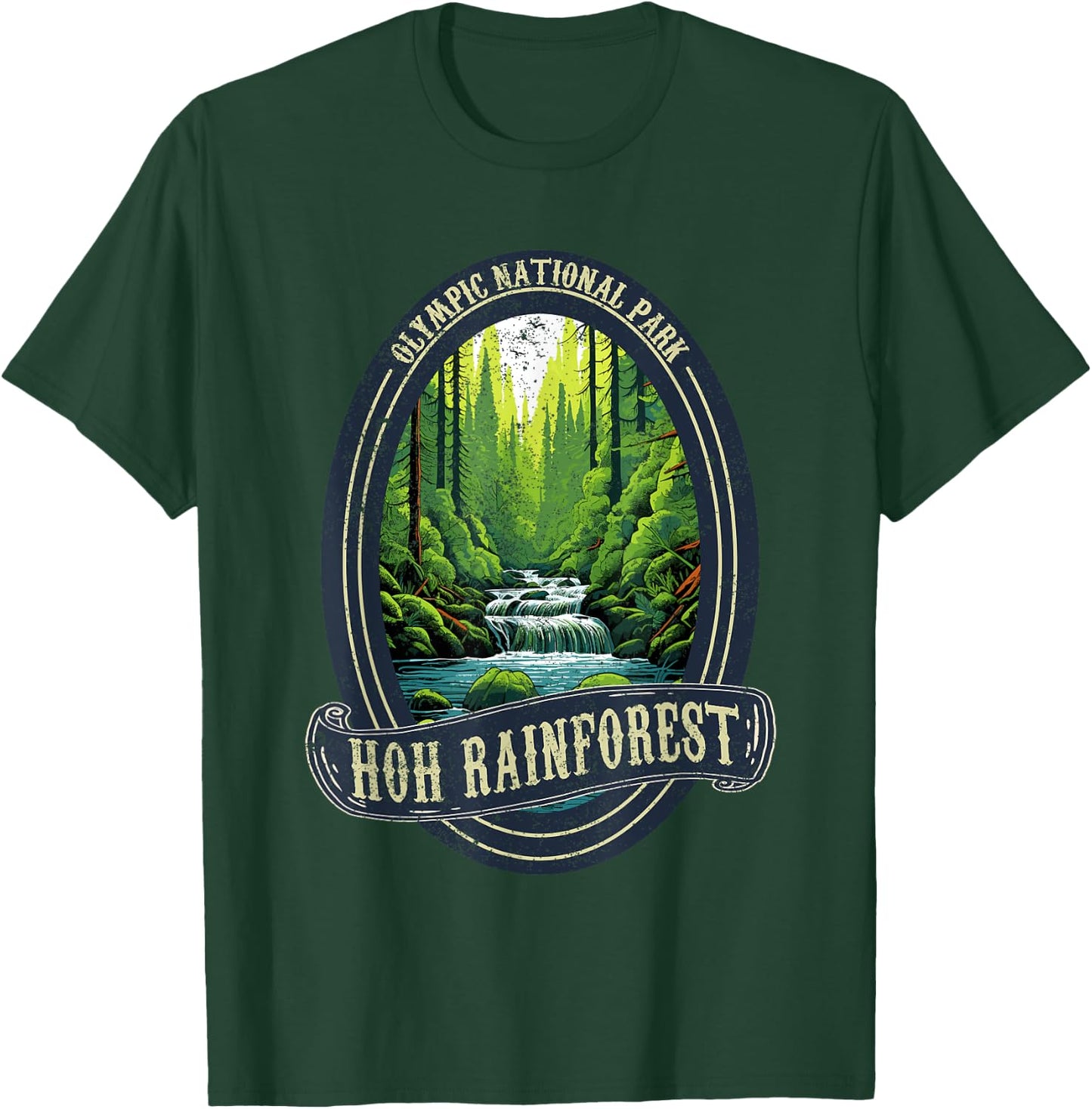 Olympic National Park Washington Hoh Rain Forest T-Shirt - T-Shirt | Forest