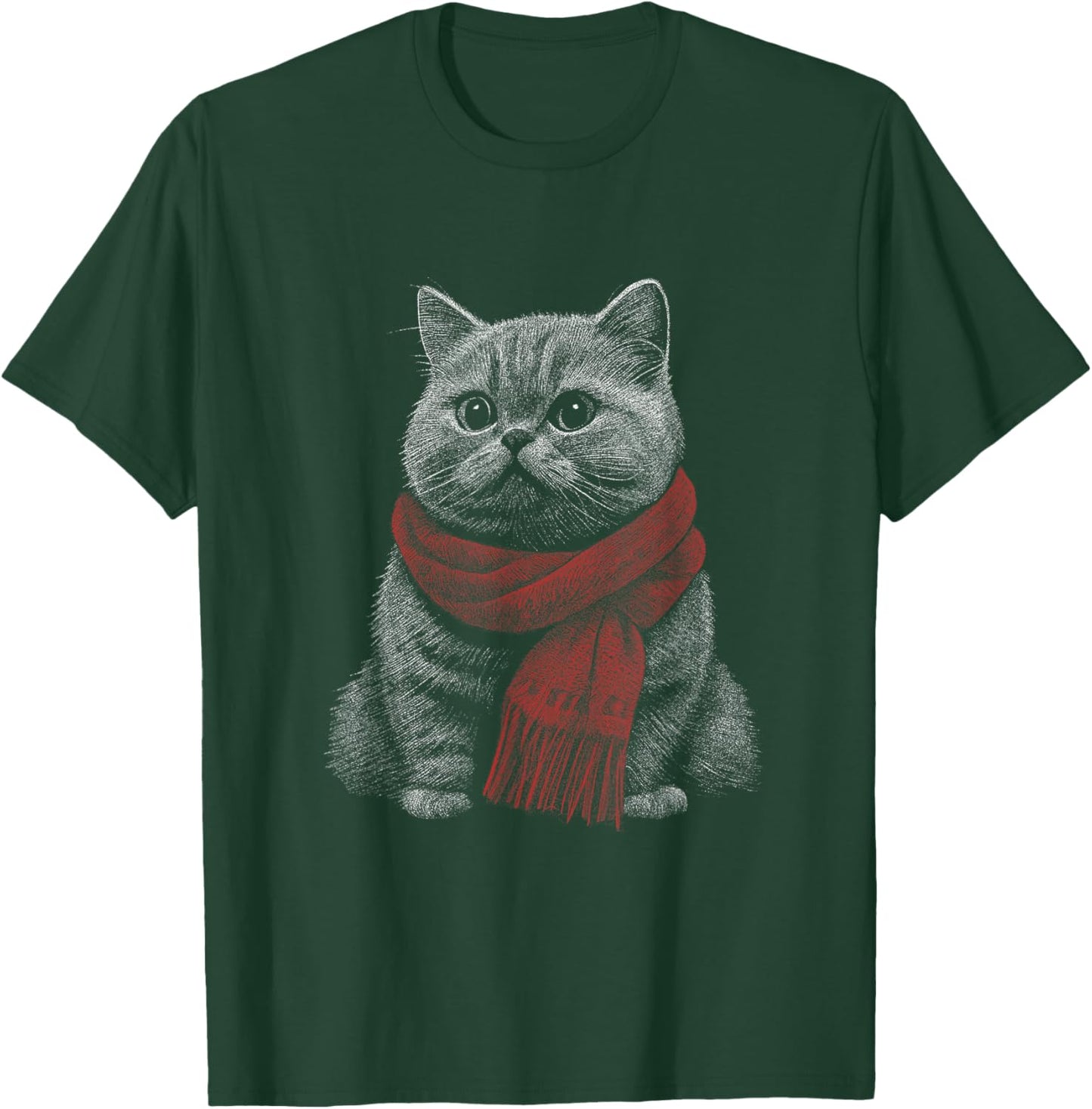 British Shorthair Cat Men Women Kids T-Shirt - T-Shirt | Forest