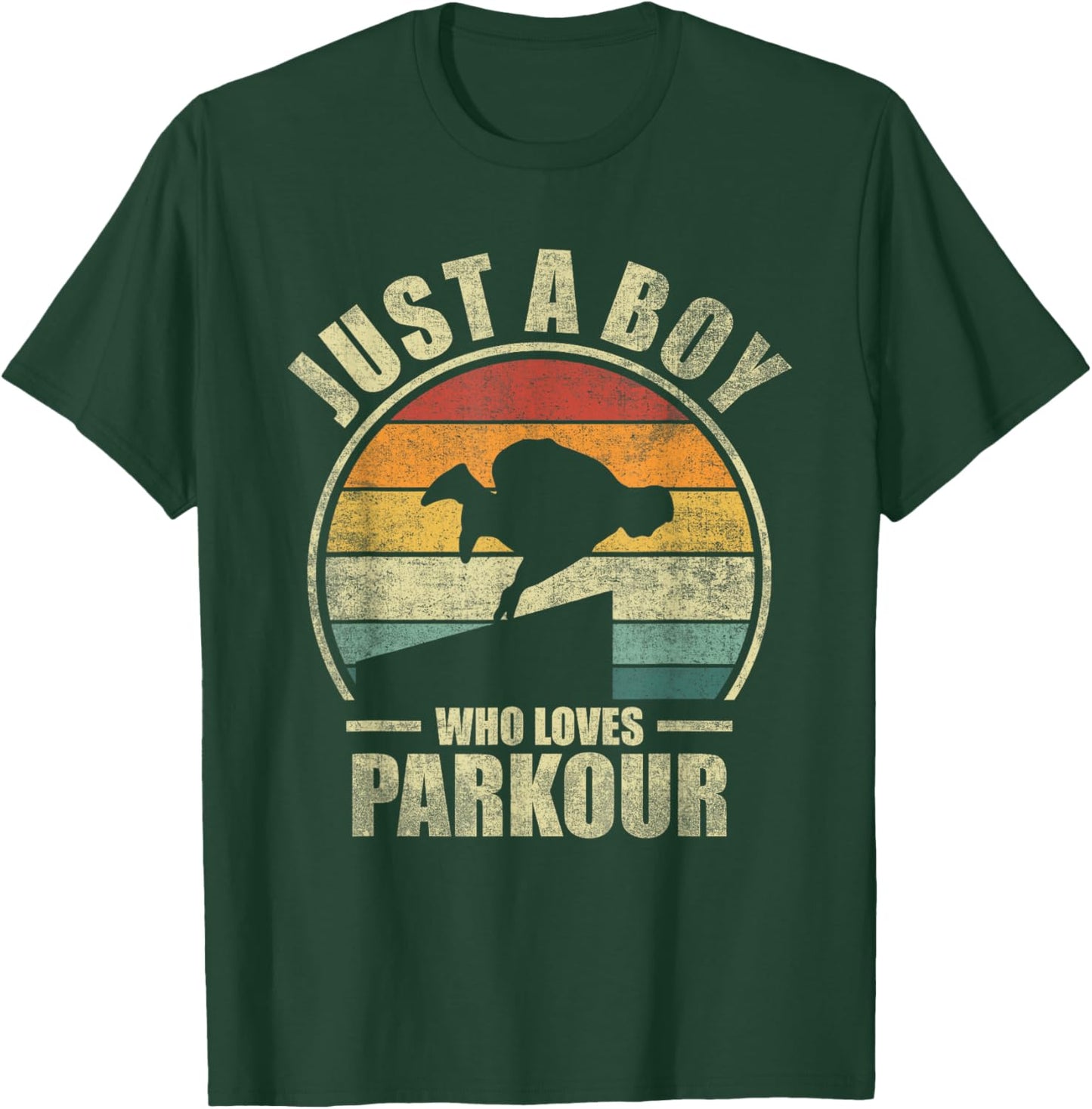 Just A Boy Who Loves Parkour. Free Running Parkour T-Shirt - T-Shirt | Forest