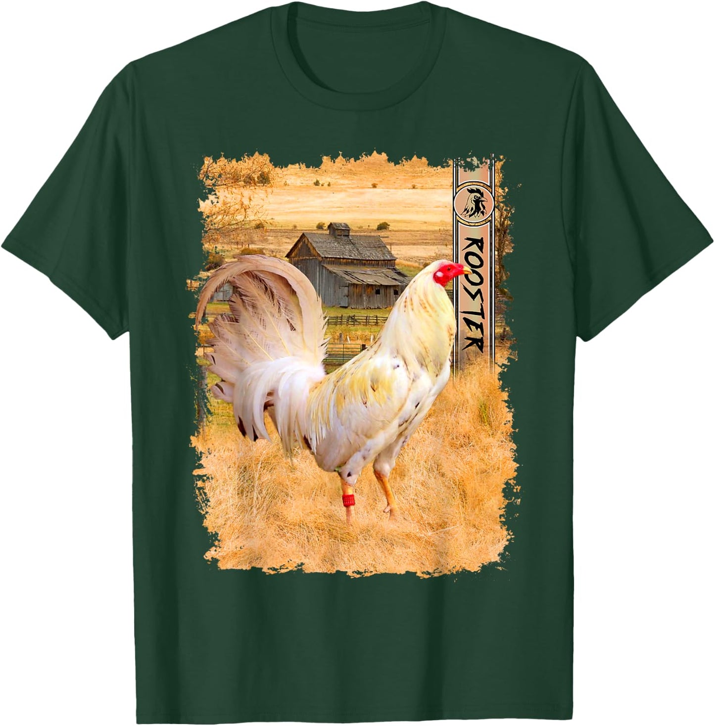 Vintage Rooster Gallero Gamefowl Cock Fight T-Shirt - T-Shirt | Forest