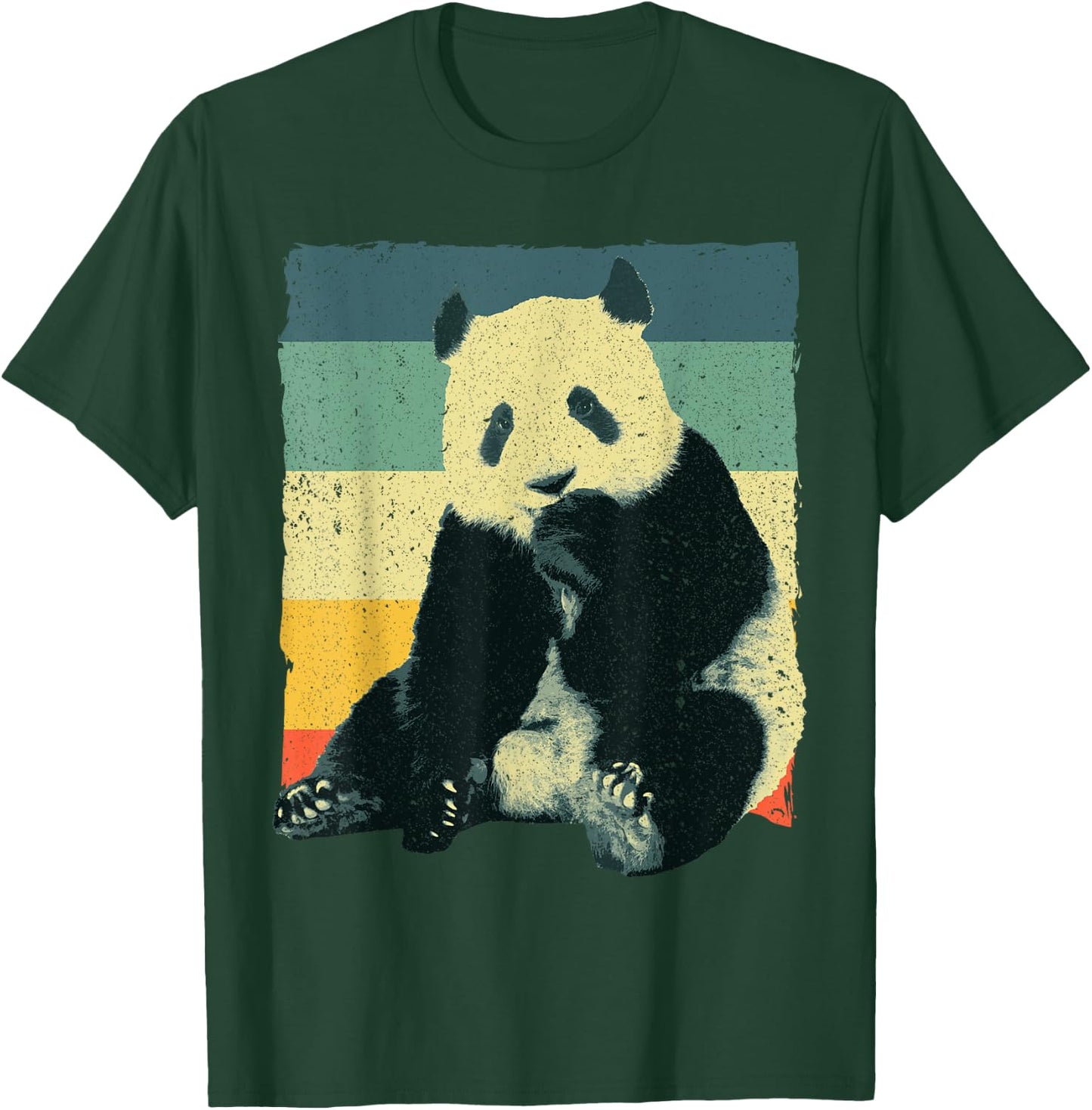 Funny Panda Design Women Kids Retro Panda Bear Lover T-Shirt - T-Shirt | Forest