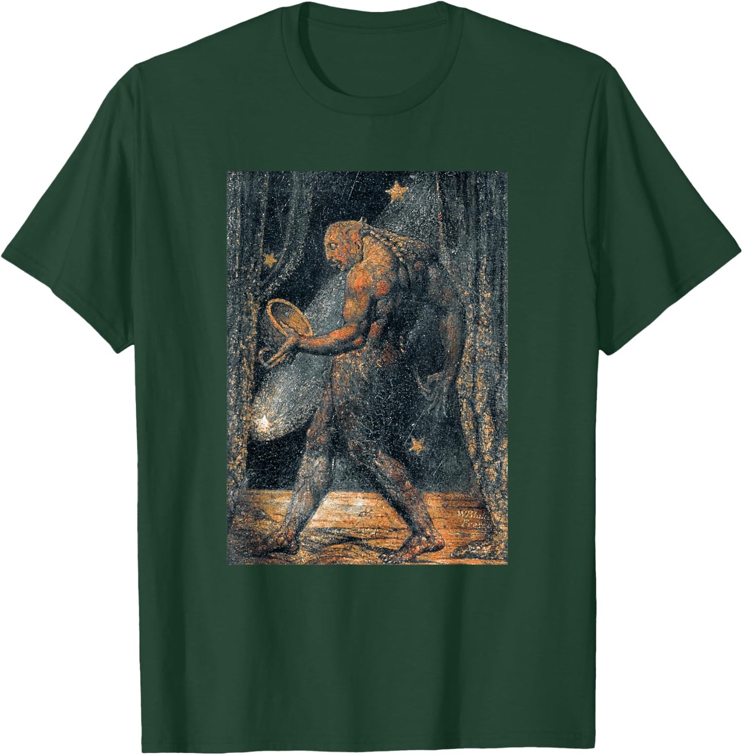 The Ghost of a Flea William Blake Romanticism Painting T-Shirt - T-Shirt | Forest