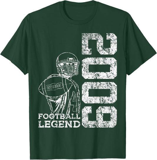 17 Years Football Legend 2009 17th Birthday T-Shirt - T-Shirt | Forest