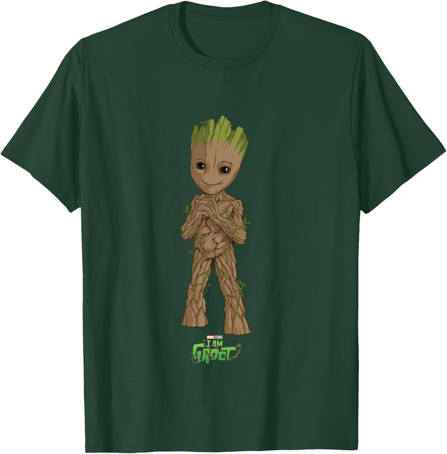 Marvel I Am Groot Super Cute Seedling Superhero Poster T-Shirt - T-Shirt | Forest