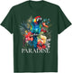 Paradise Parrot Tropical Bird Vacation Beach Flower Hawaiian Women Kids T-Shirt - T-Shirt | Forest