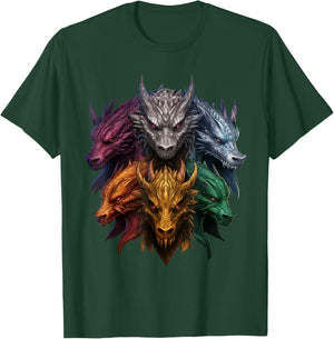 Dragon Lovers Dragon Types Women Men Girls Boys Dragons T-Shirt - T-Shirt | Forest