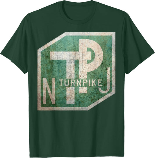 NJ Turnpike NJ Locals Visitors New Jersey Garden State T-Shirt - T-Shirt | Forest