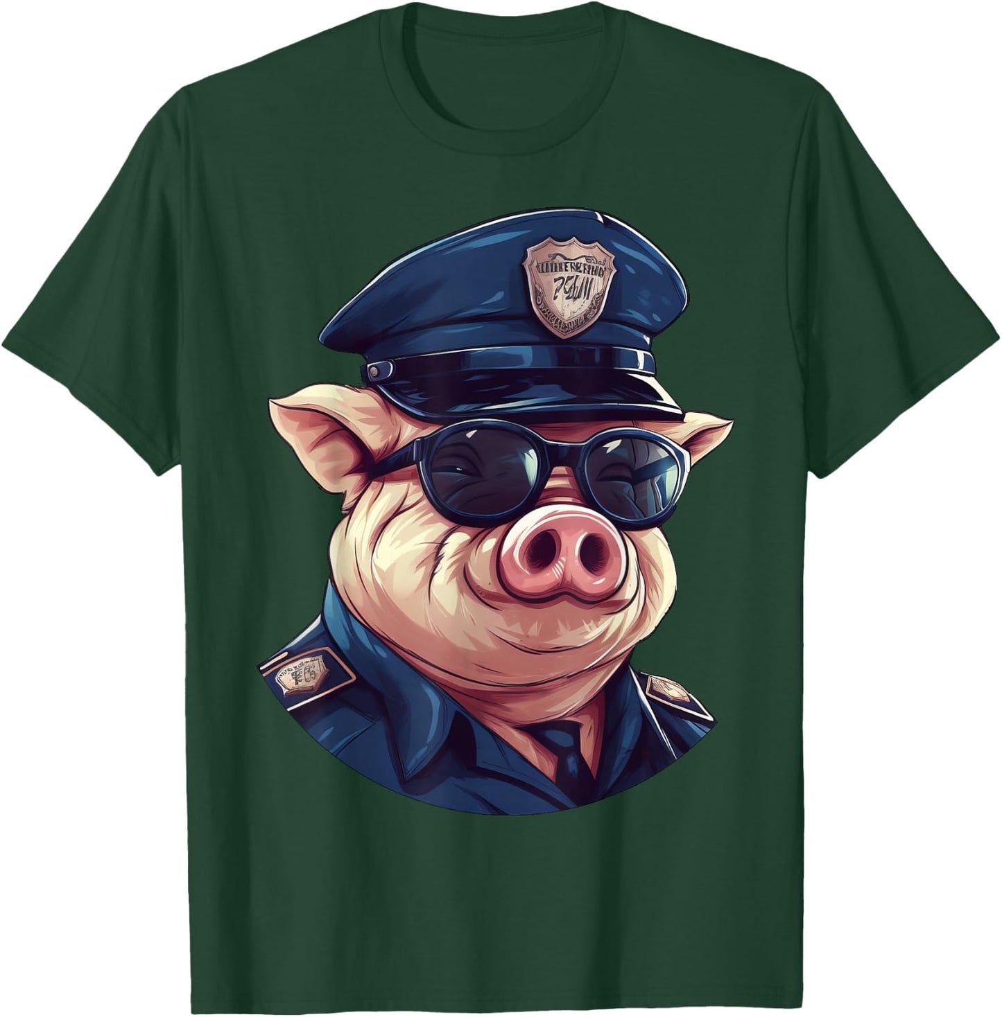 Piggy Fans -Kids Animal Theme , Black, Small T-Shirt - T-Shirt | Forest