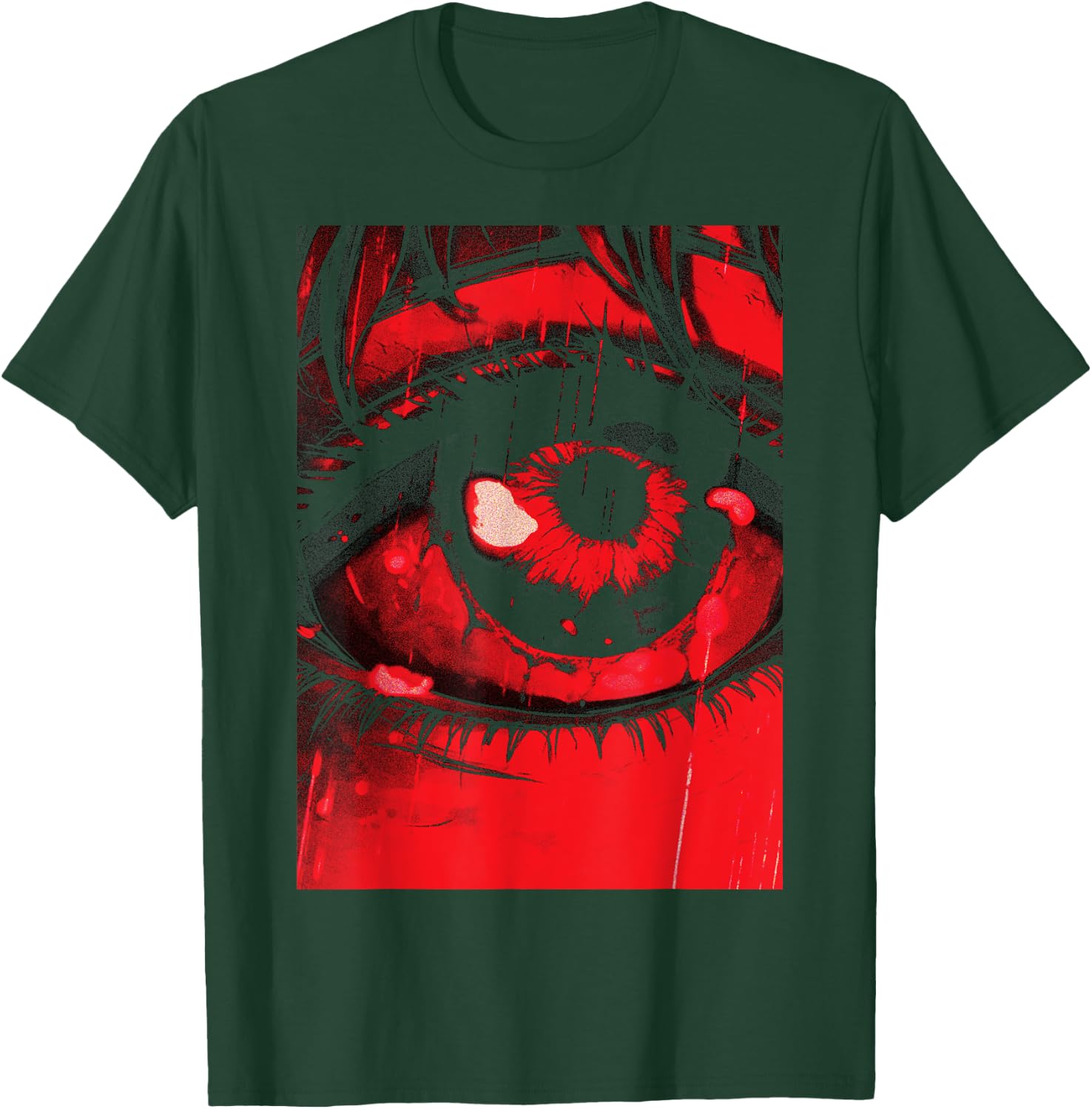 Dark Grunge Eyeball Horror Goth Occult Aesthetic Girl Eye T-Shirt - T-Shirt | Forest