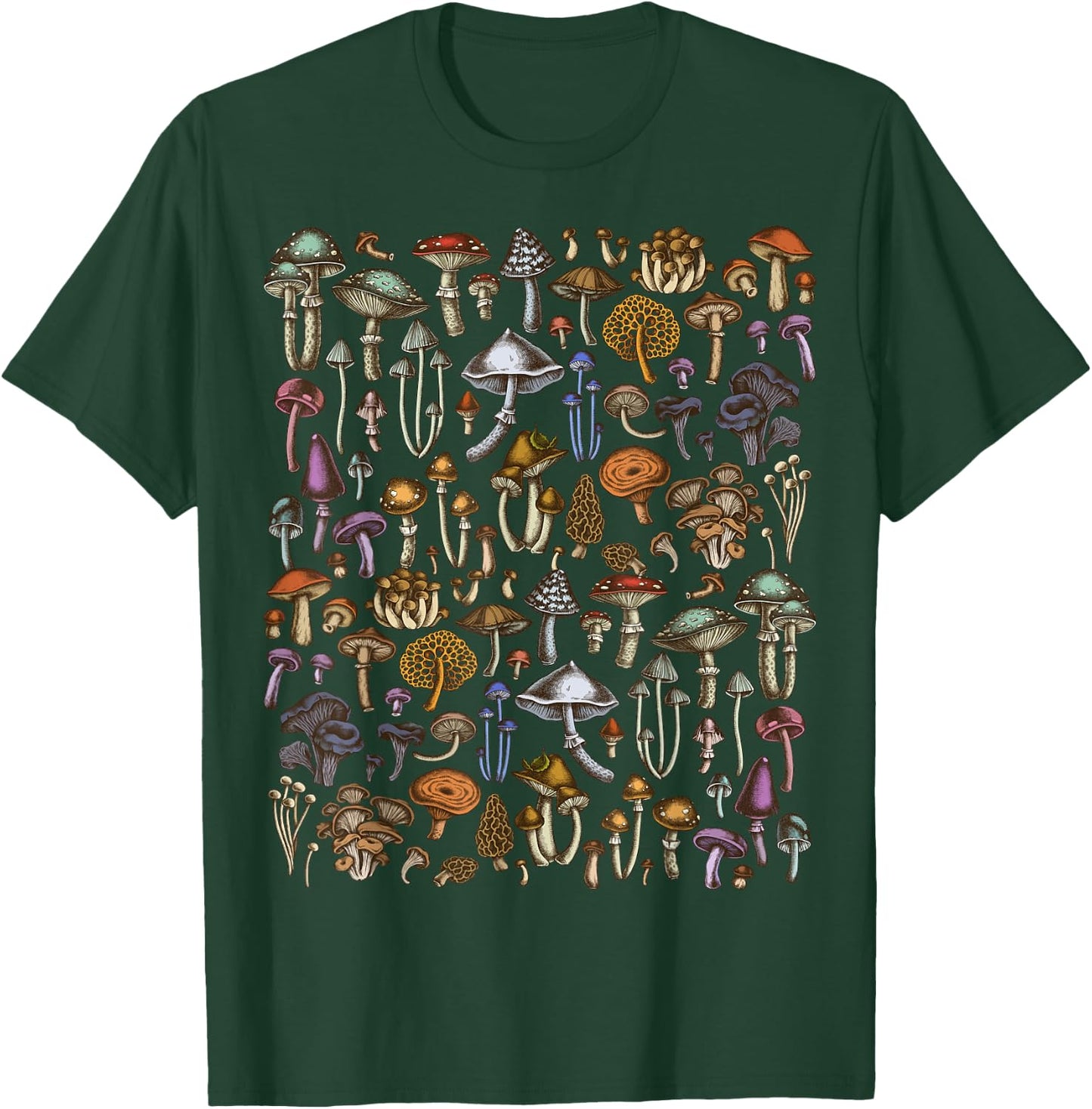 Mushrooms Fun Mycology Fungi Foraging Mushroom Lovers T-Shirt - T-Shirt | Forest