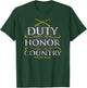 Duty Honor Country Live Free or Die T-Shirt - T-Shirt | Forest