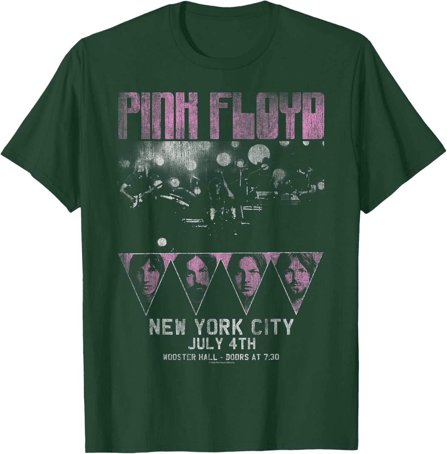 Official Pink Floyd Rock Band Tour NYC Classic Retro Music T-Shirt - T-Shirt | Forest