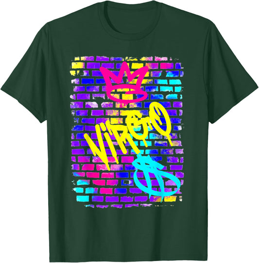 Virgo Birthday Zodiac Retro 90s Graffiti Sign Trendy Rad T-Shirt - T-Shirt | Forest