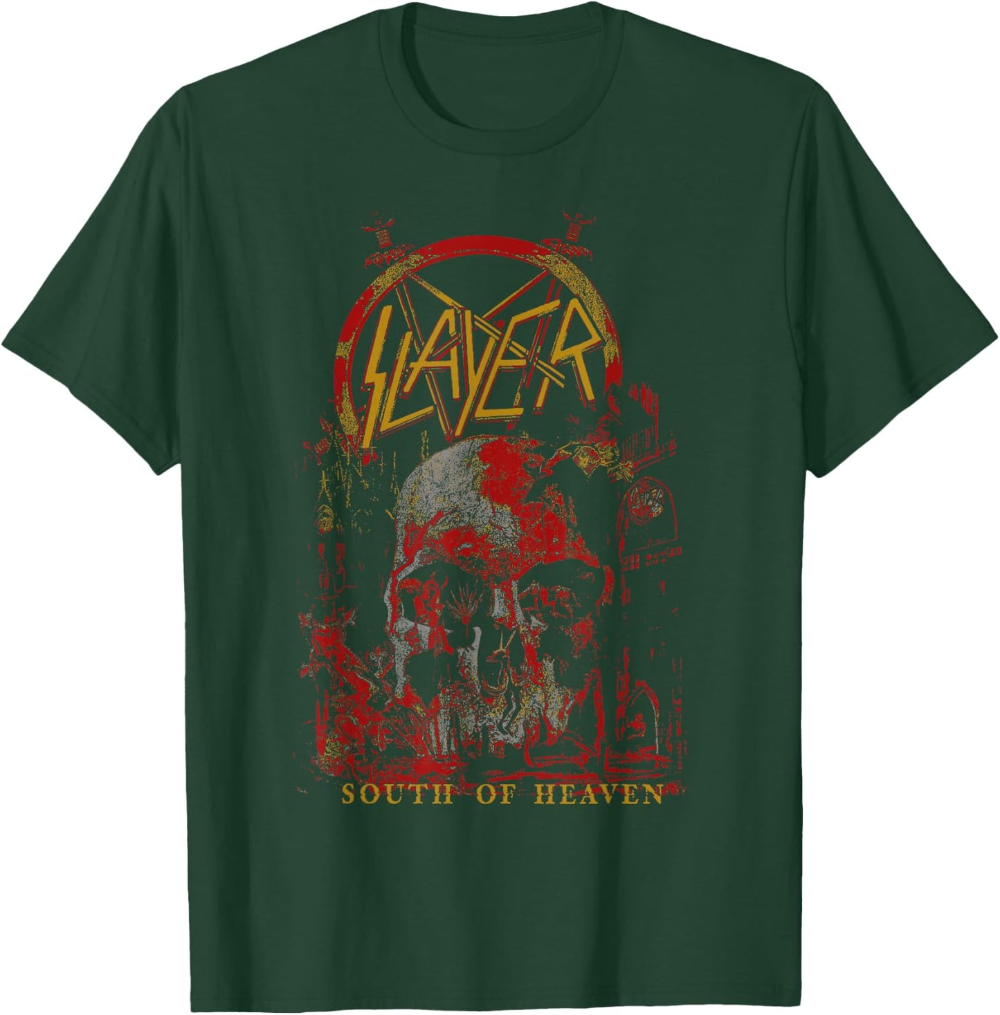 Slayer - South of Heaven Three Color T-Shirt - T-Shirt | Forest
