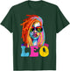 Leo Queen African American Loc'd Women Zodiac Sign T-Shirt - T-Shirt | Forest