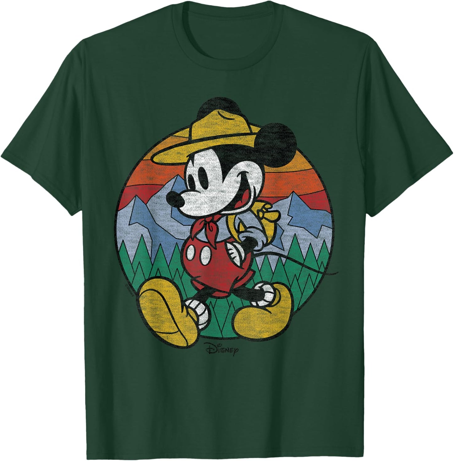 Disney - Mickey Round Hiking T-Shirt - T-Shirt | Forest