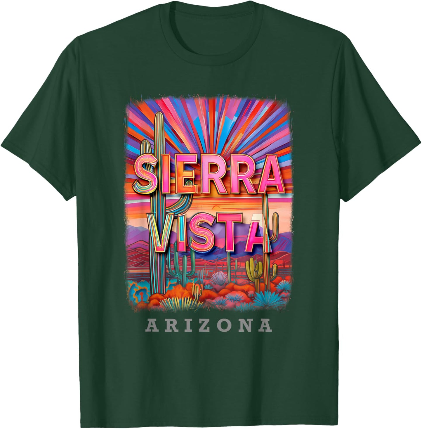 Sierra Vista Arizona AZ Sunset Splendor SD420 T-Shirt - T-Shirt | Forest