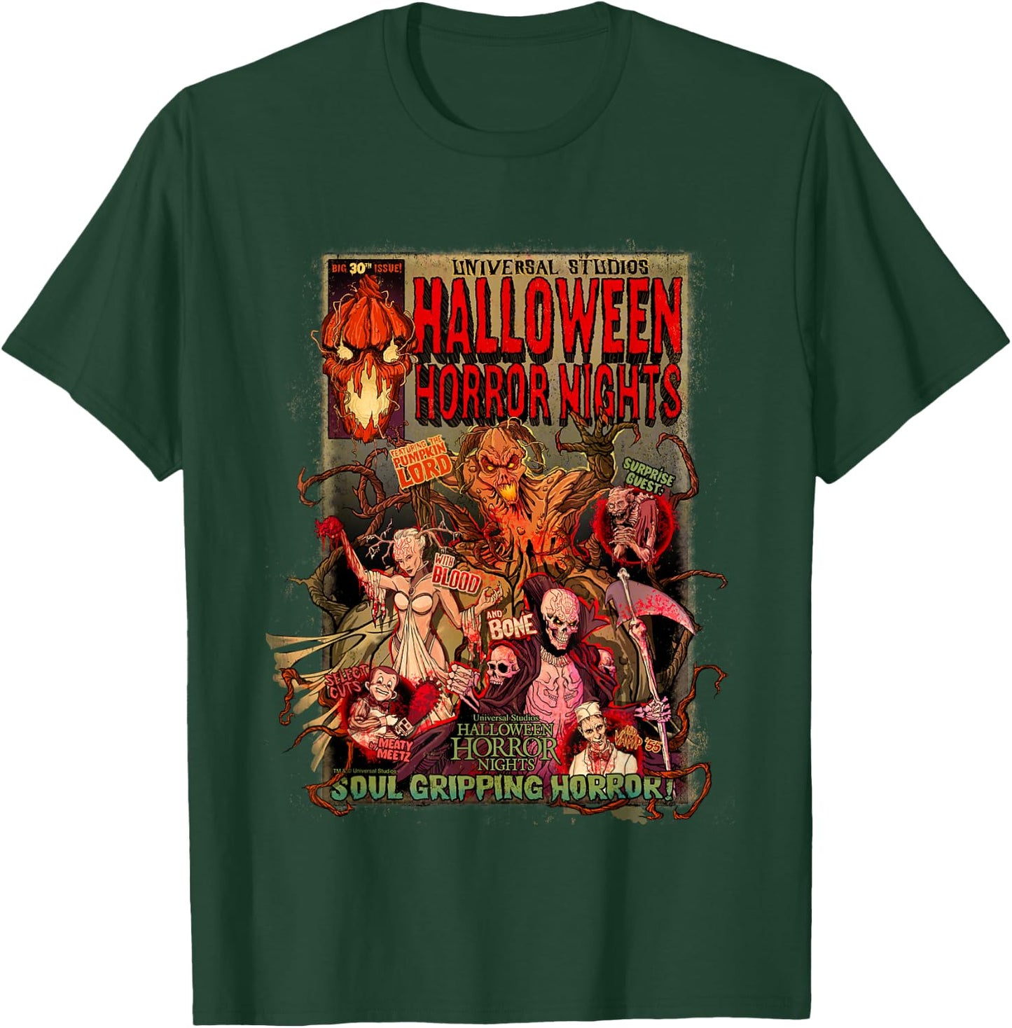 Halloween Horror Nights HHN The Pumpkin Lord Comic T-Shirt - T-Shirt | Forest