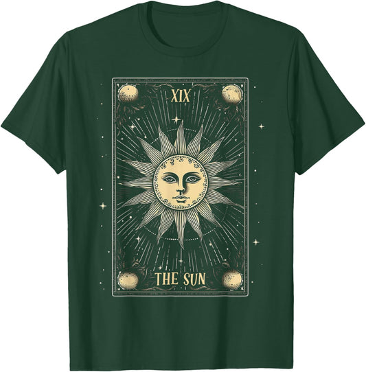 Sun Tarot Card Radiates Optimism, Positivity And Joy T-Shirt - T-Shirt | Forest