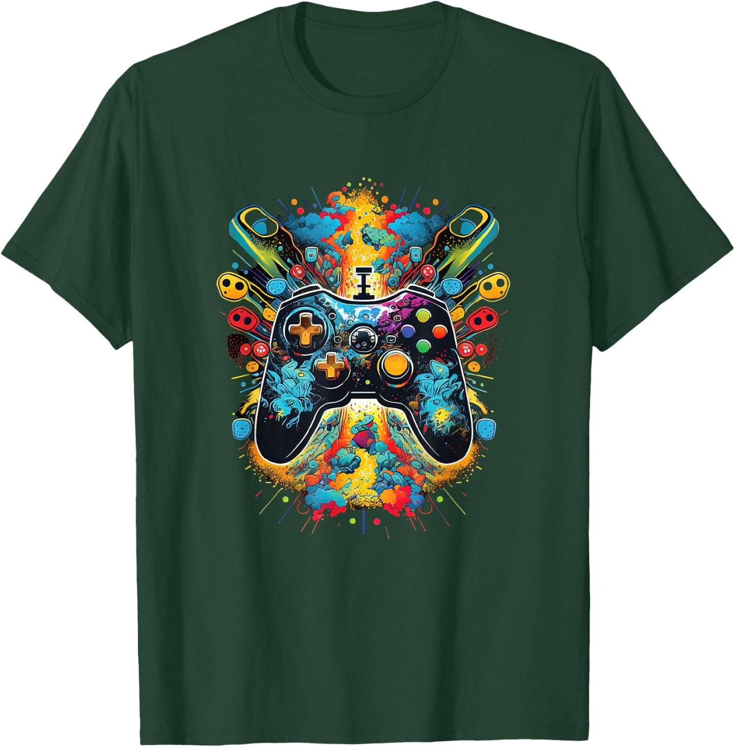 Gamer Aesthetic Graphic Gaming Video Games Boys Teens Kids T-Shirt - T-Shirt | Forest