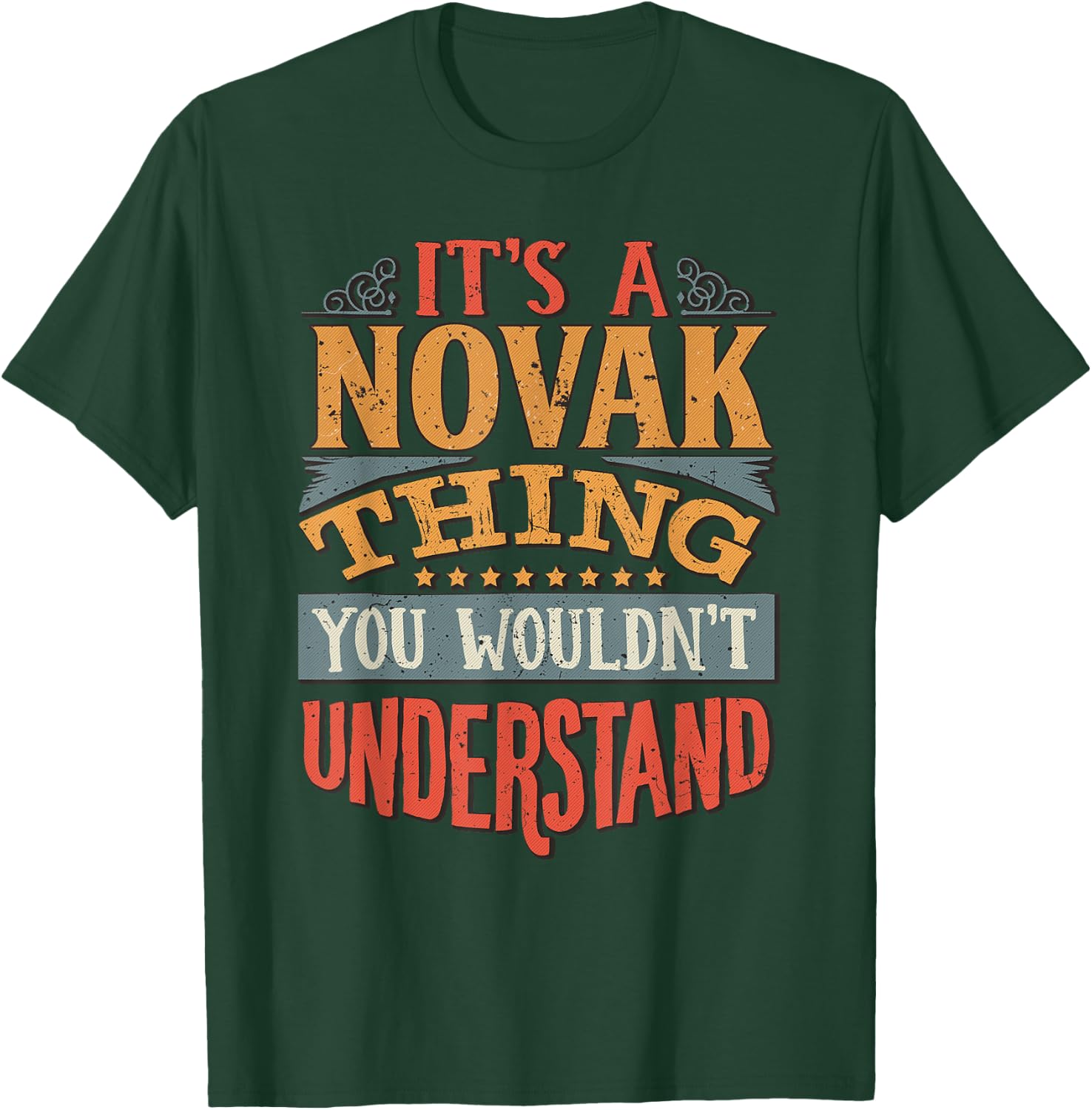 Novak Name T-Shirt - T-Shirt | Forest
