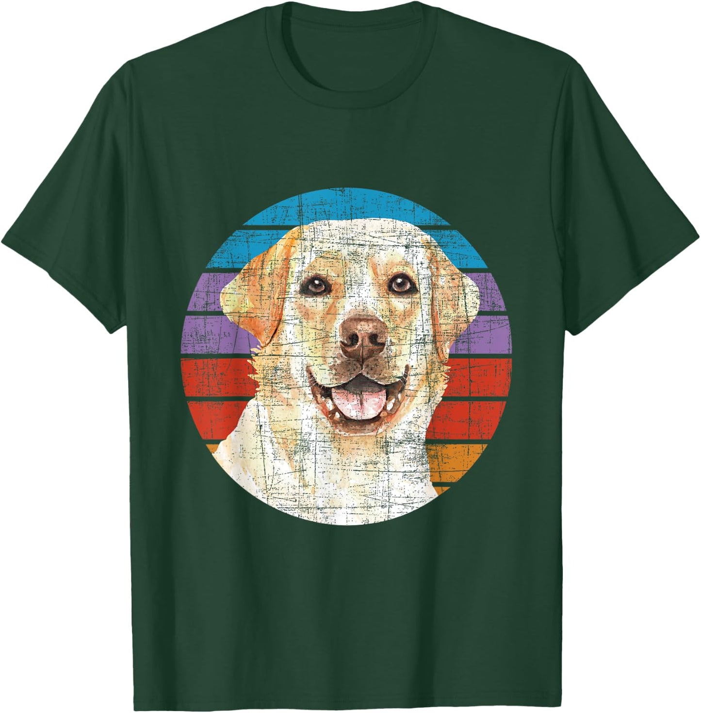Retro Vintage Labrador - Dog Owner Pet Lover Puppy Trainer Women Girls Kids T-Shirt - T-Shirt | Forest